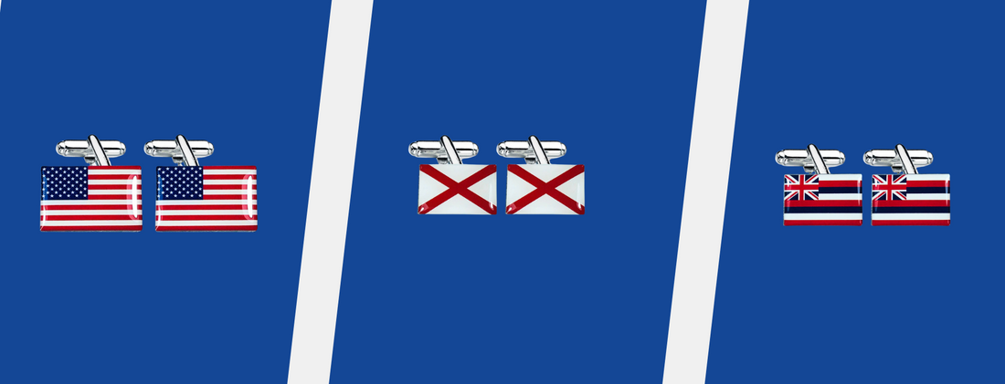 State Flag - Cufflinks