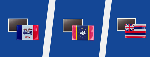 State Flag Horizontal Magnets