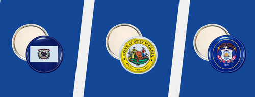 State Flag Purse Mirrors
