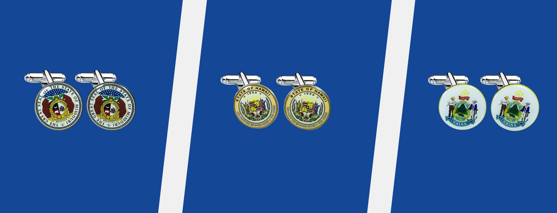 State Seal - Cufflinks