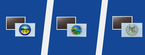State Seal Horizontal Magnets