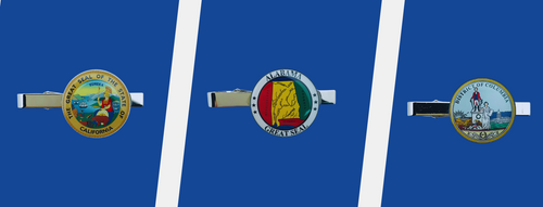 State Seal Tie Clips