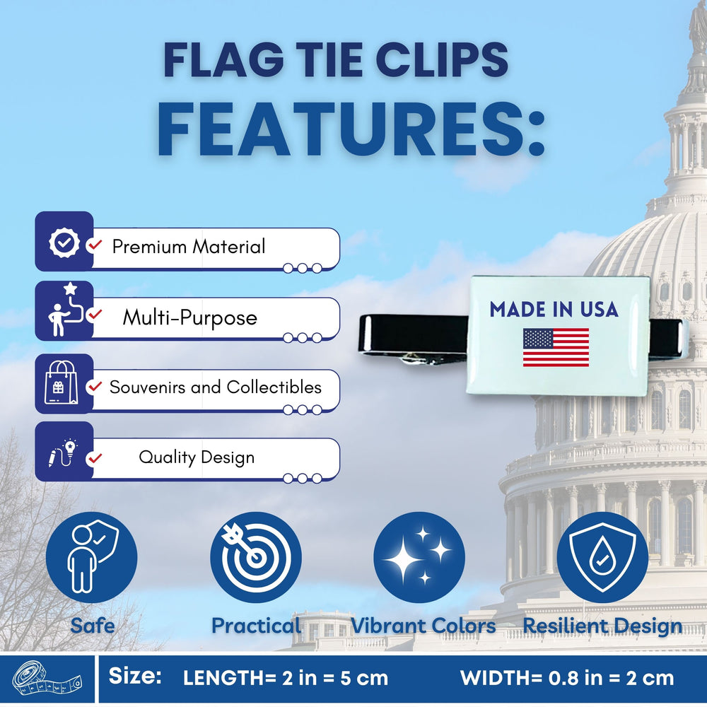 Tie Clip - Flag United States - Usa