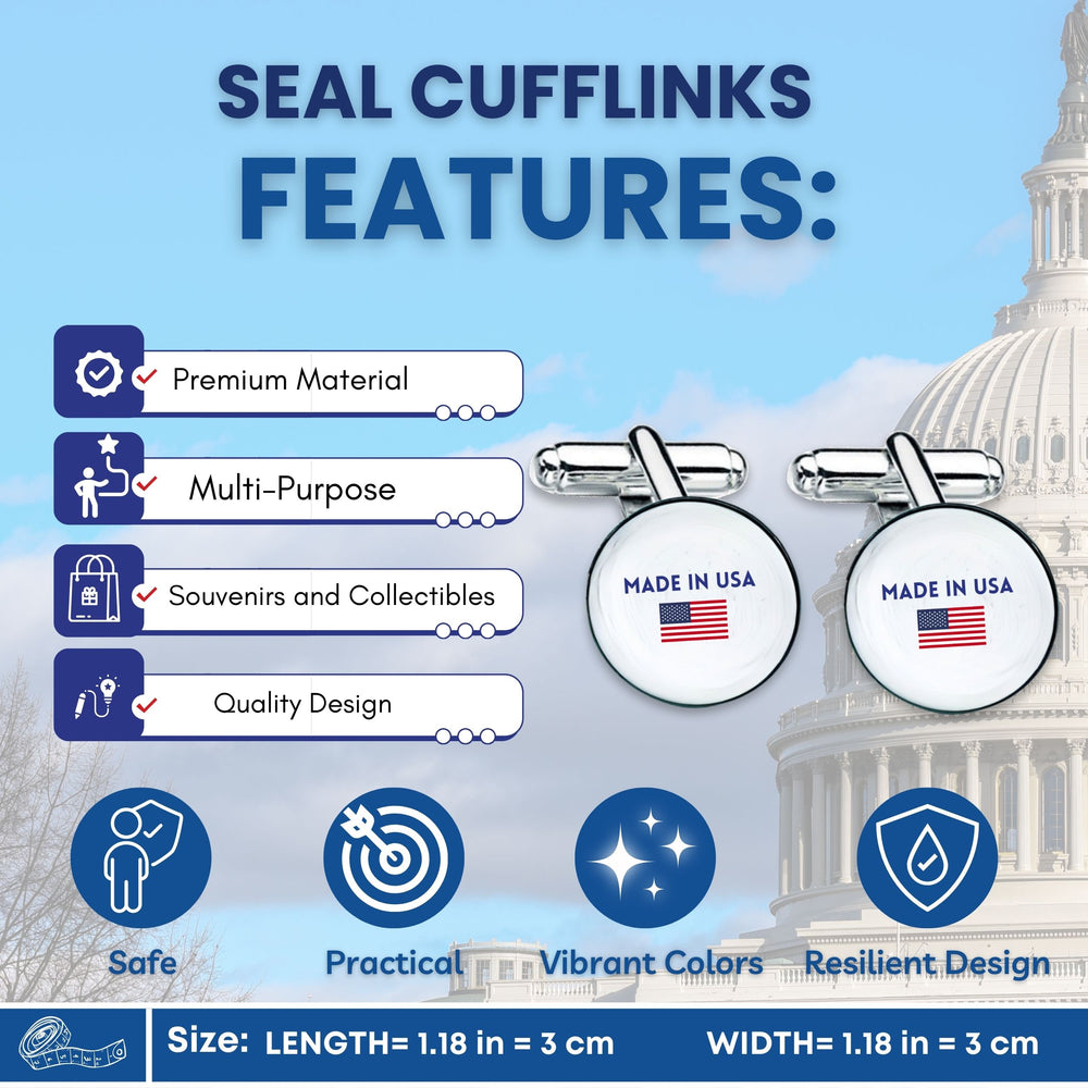 Cufflinks - State Seal District of Columbia - USA
