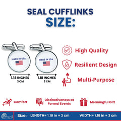 Cufflinks - State Seal District of Columbia - USA