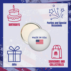 Purse Mirror - State Flag Wisconsin - USA