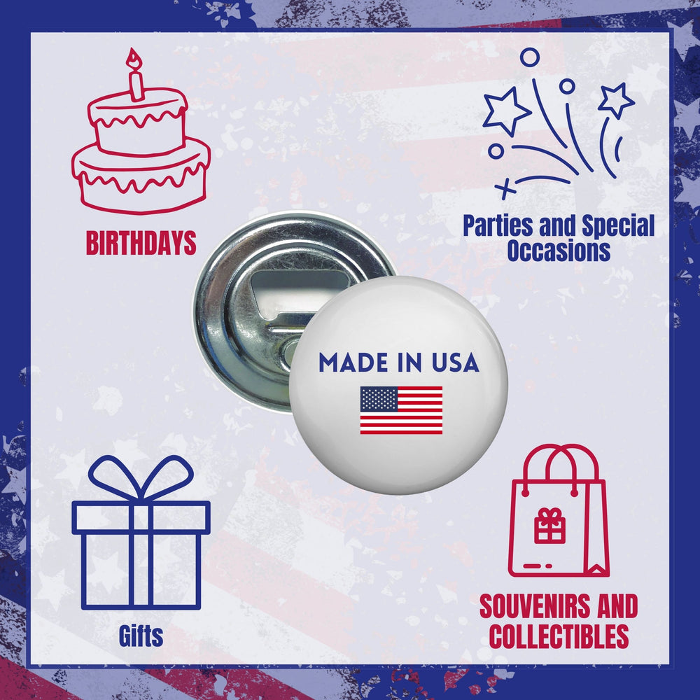 Bottle Opener - Magnet - State Seal New Hampshire - USA