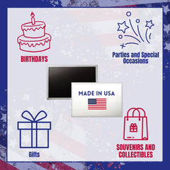 Horizontal Magnet - State Flag Wisconsin - USA