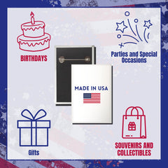 Vertical Button - State Flag West Virginia - USA