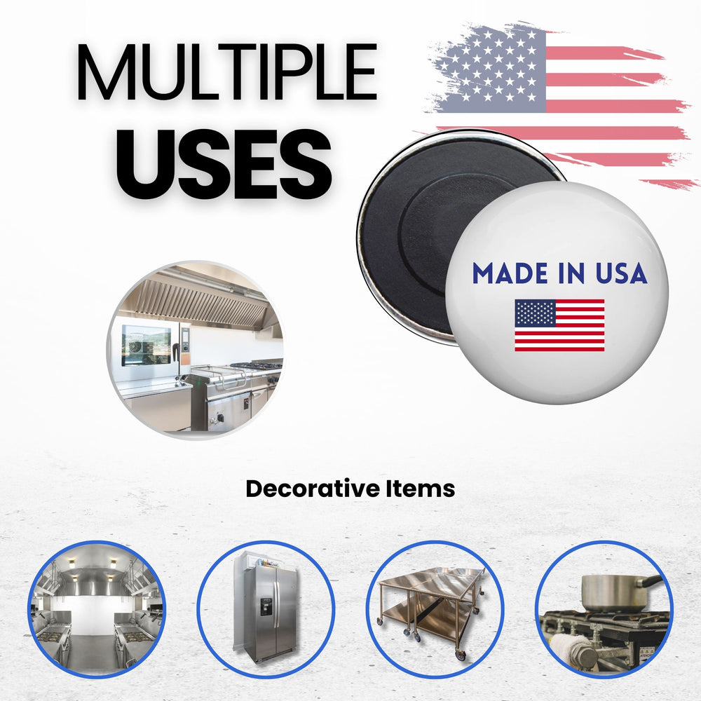 Round Magnet - Flag United States - USA