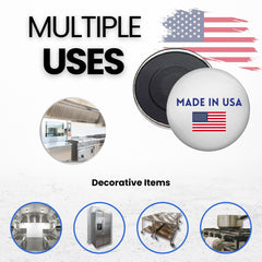 Round Magnet - Flag United States - USA