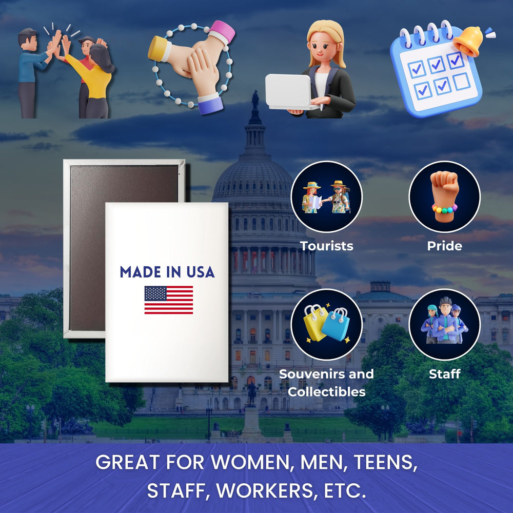 Vertical Magnet - State Flag Alabama - USA