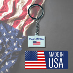 Metal Keychain - State Flag Delaware - USA