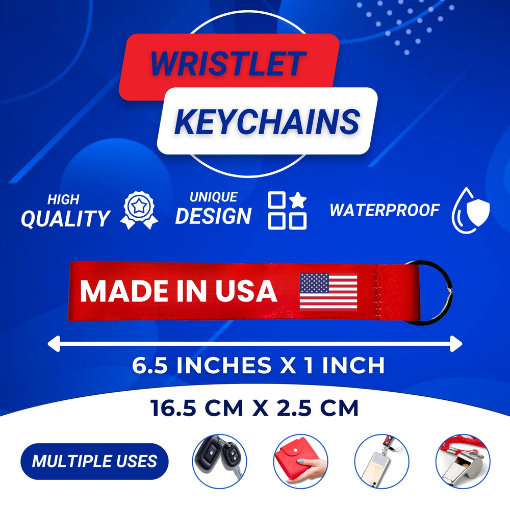 Wristlet Keychain - State Flag Kentucky - USA - K076