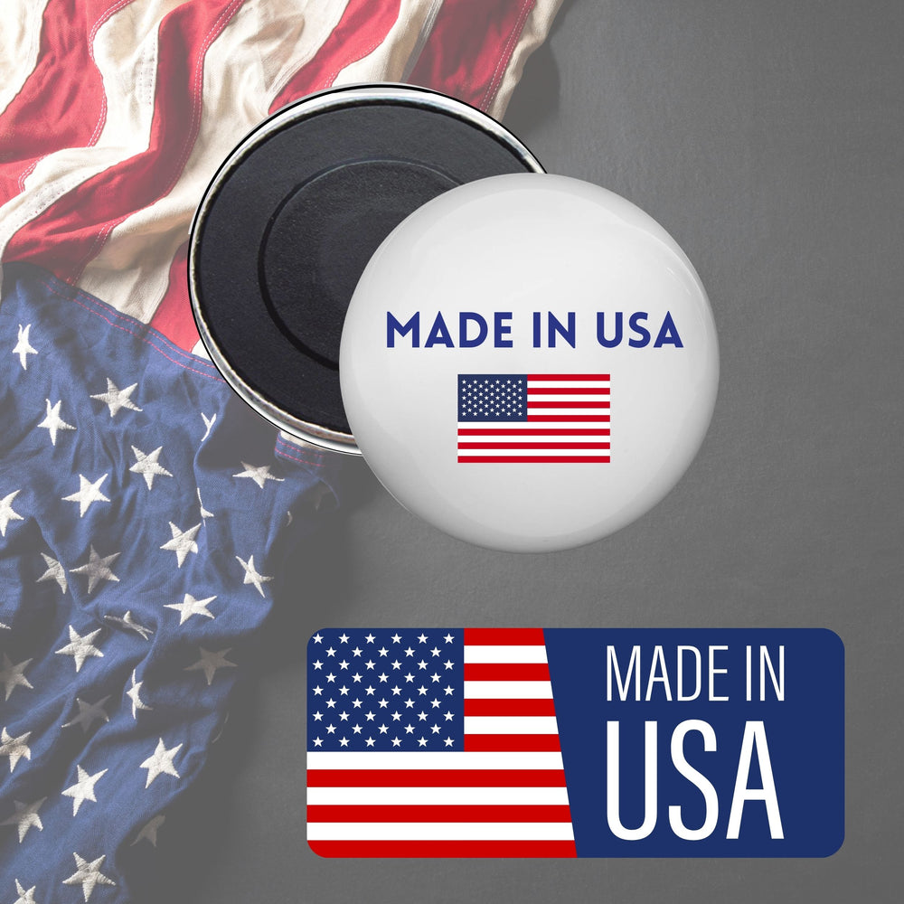 Round Magnet - Flag United States - USA
