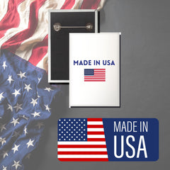 Vertical Button - State Flag West Virginia - USA