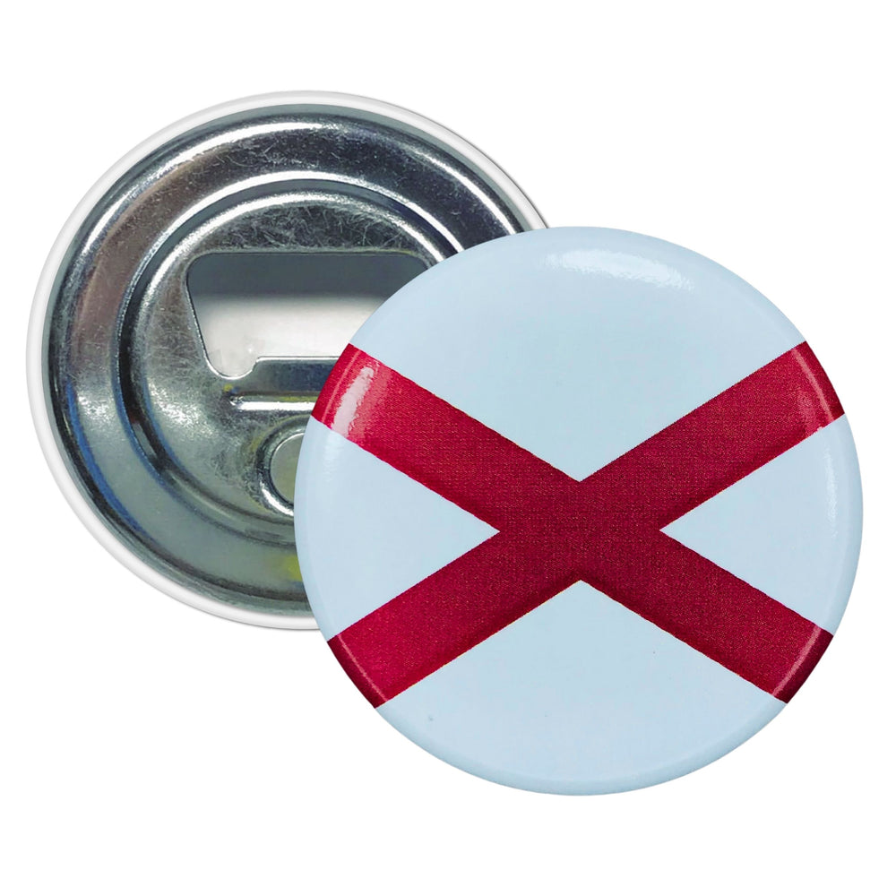 Bottle Opener-Magnet - State Flag Alabama - USA