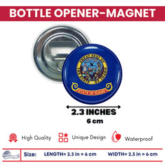 Bottle Opener-Magnet - State Flag Idaho - USA