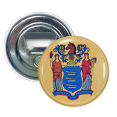 Bottle Opener-Magnet - State Flag New Jersey - USA