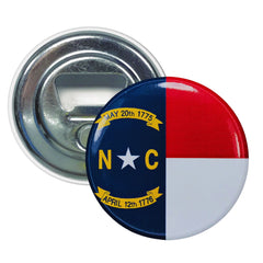 Bottle Opener-Magnet - State Flag North Carolina - USA