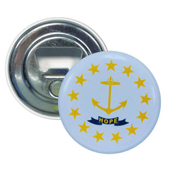 Bottle Opener-Magnet - State Flag Rhode Island - USA