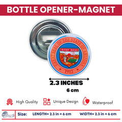 Bottle Opener - Magnet - State Seal Arizona - USA