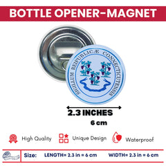 Bottle Opener - Magnet - State Seal Connecticut - USA