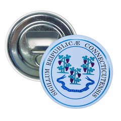 Bottle Opener - Magnet - State Seal Connecticut - USA
