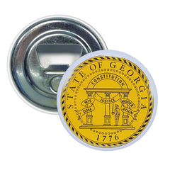 Bottle Opener - Magnet - State Seal Georgia - USA