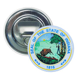 Bottle Opener - Magnet - State Seal Indiana - USA