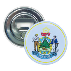 Bottle Opener - Magnet - State Seal Maine - USA