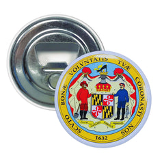 Bottle Opener - Magnet - State Seal Maryland - USA