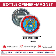 Bottle Opener - Magnet - State Seal Michigan - USA