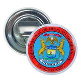 Bottle Opener - Magnet - State Seal Michigan - USA