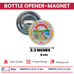 Bottle Opener - Magnet - State Seal Minnesota - USA