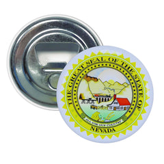 Bottle Opener - Magnet - State Seal Nevada - USA