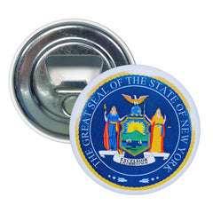 Bottle Opener - Magnet - State Seal New York - USA