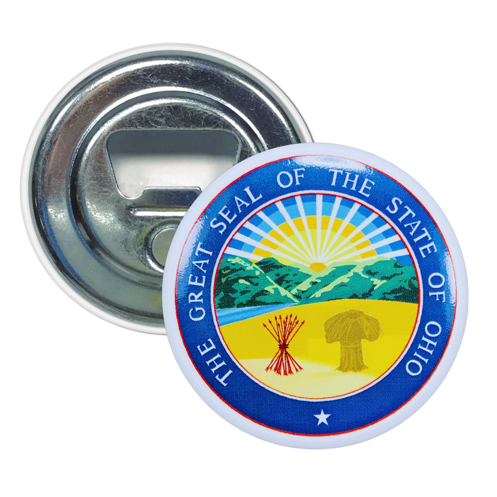 Bottle Opener - Magnet - State Seal Ohio - USA