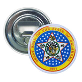 Bottle Opener - Magnet - State Seal Oklahoma - USA
