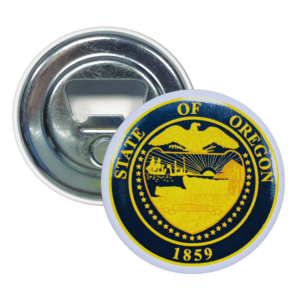 Bottle Opener - Magnet - State Seal Oregon - USA