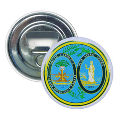 Bottle Opener - Magnet - State Seal South Carolina - USA
