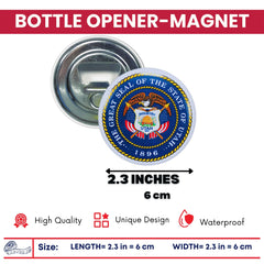 Bottle Opener - Magnet - State Seal Utah - USA