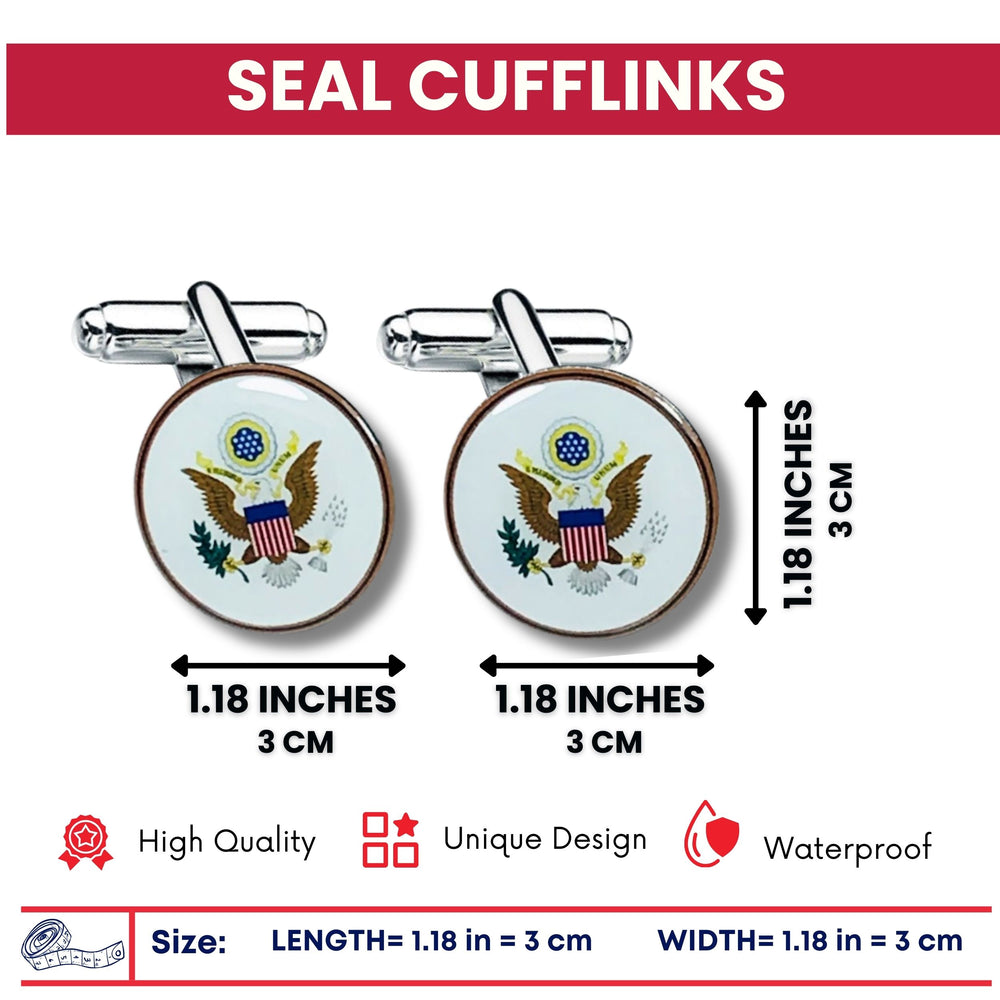 Cufflinks - State Seal United States - USA