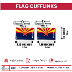 Cufflinks - State Flag - Arizona - USA