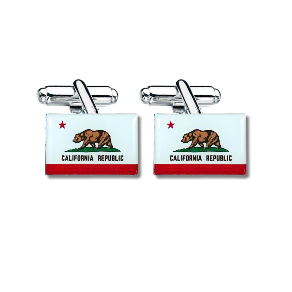 Cufflinks - State Flag - California - USA