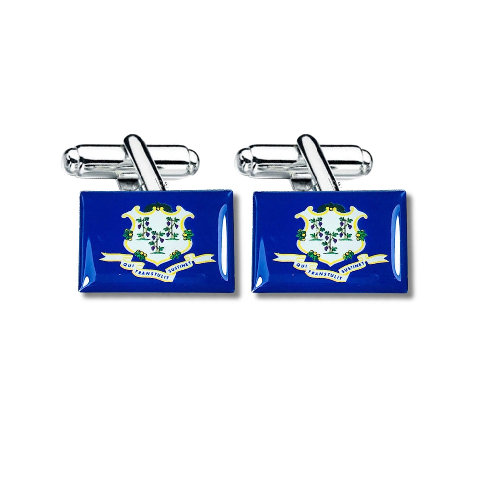 Cufflinks - State Flag - Connecticut - USA