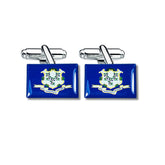 Cufflinks - State Flag - Connecticut - USA