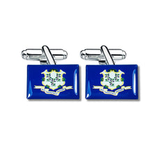 Cufflinks - State Flag - Connecticut - USA