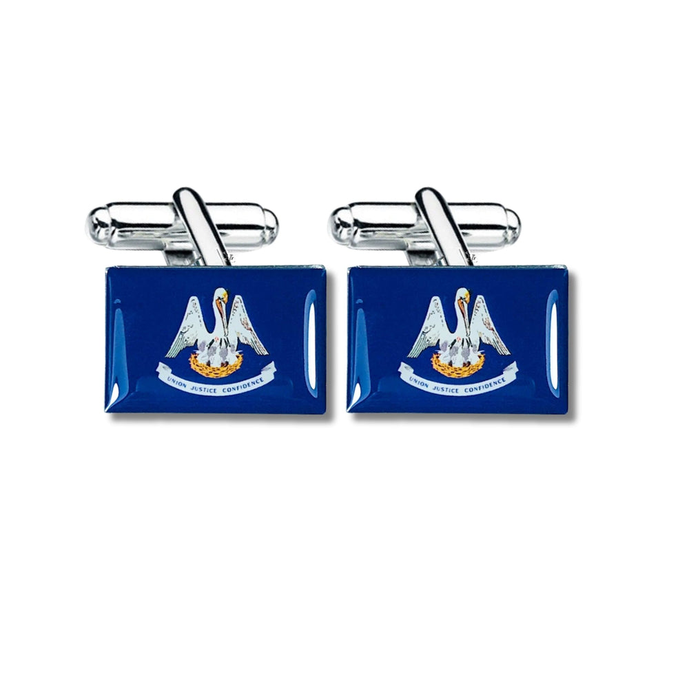 Cufflinks - State Flag Louisiana - USA