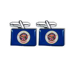 Cufflinks - State Flag Minnesota - USA
